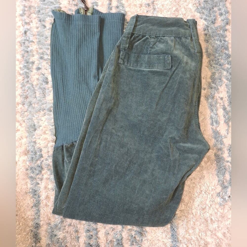 Sami Abdi Green Leg Zipper Pants sz 29 EUC - Picture 2 of 8